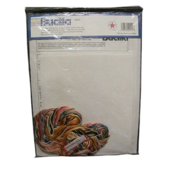 Bucilla Pin-Wheel Teddy Counted Cross-Stitch Kit 11x14 Lullaby Baby Heather King - Picture 8 of 9